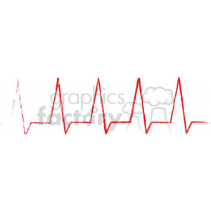 heart beat lines clipart. Commercial use image # 149648