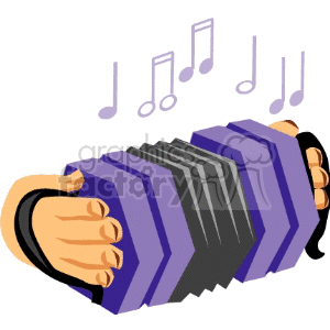   music instruments acordian acordians hand hands  Music011.gif Clip Art Music 