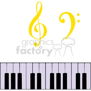   music instruments piano pianos treble clef  Music013.gif Clip Art Music 