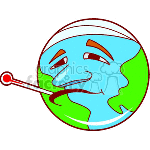 sick earth clipart. Royalty-free image # 150836