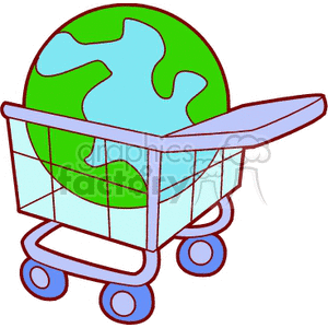   earth globe world globes shopping cart carts  earth814.gif Clip Art Nature 