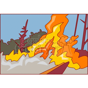 forest fire clipart. Royalty-free image # 150861