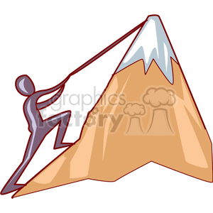 mountain climber animation. Royalty-free animation # 150914