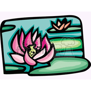 lotus clipart. Commercial use image # 151262