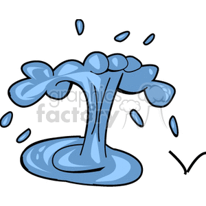   water splash foutain  BBE0104.gif Clip Art Nature Seasons 