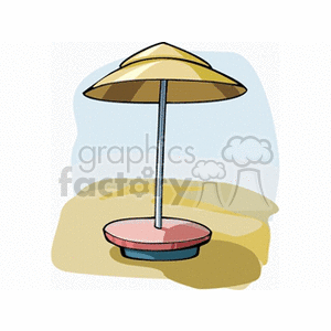 beachumbrella clipart. Commercial use image # 152467