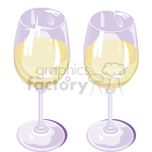 Two wine glasses clipart. Royalty-free image # 153605