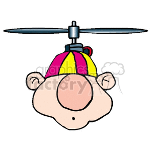 helicopter+hat clipart.