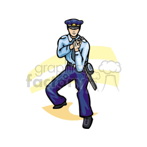   police policemen policeman officer law freeze stop man guy people  cop.gif Clip Art People 