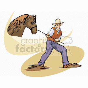 farmerhorse clipart. Commercial use image # 154227