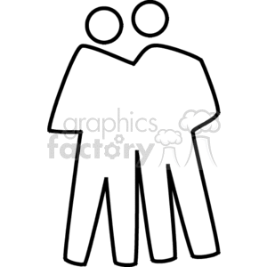   friends people silhouette silhouettes  friends702.gif Clip Art People 