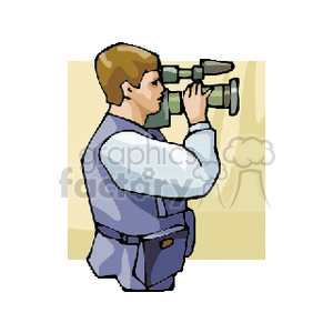   camera cameras man guy people video videos tv television film filming  operator.gif Clip Art People 