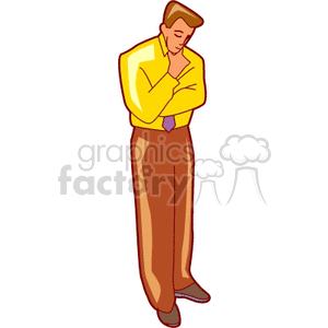   think thinking worry worried stress man guy people  thinking404.gif Clip Art People 