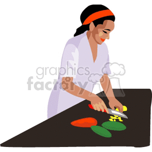 woman chef clipart. Royalty-free image # 155595