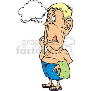  bubble thought thoughts people thinking comic comics funny characters swimming swimmings swimmer   thoughtbubble033 Clip Art People summer kid kids child children