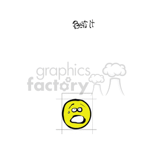 Mad Stressed Round Face Yellow clipart. Royalty-free image # 157083