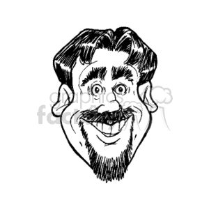 Man's face clipart. Commercial use image # 157164