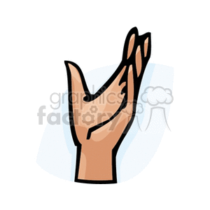 handup clipart. Commercial use image # 158398