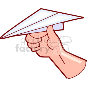   hand hands paper airplane airplanes Clip Art People Hands 