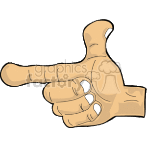 pointing cartoon finger clipart. Royalty-free image # 158473