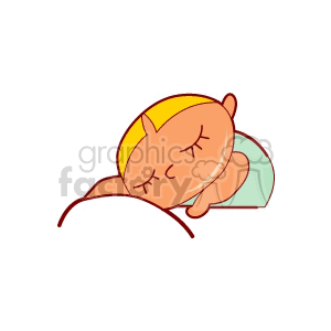 child sleeping clipart. Commercial use image # 159098