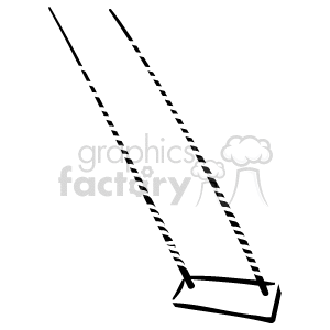 A black and white swing clipart.