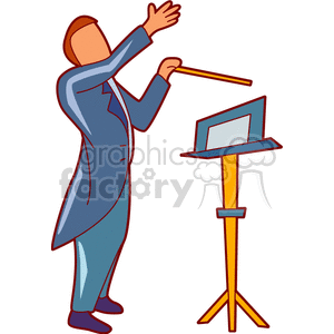   orchestra opra Symphony music countertenor conductor conductors composer composers maestro maestros man guy people  conductor302.gif Clip Art People Occupations 