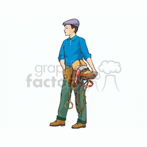 ostler clipart. Commercial use image # 160377