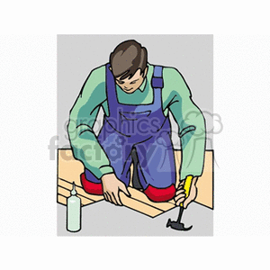   construction worker handy man handyman carpenter carpenters airplane airplanes  planker.gif Clip Art People Occupations 