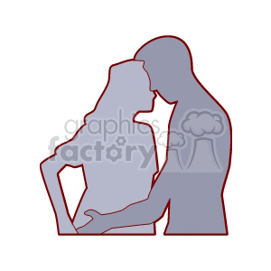   couples couple family romance people love silhouette silhouettes  couple432.gif Clip Art People Romance 