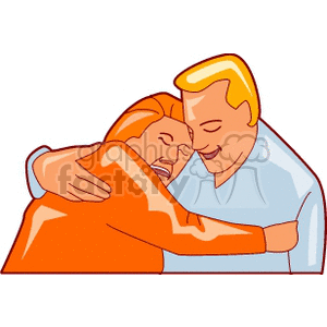Loving couple clipart. Royalty-free image # 161842