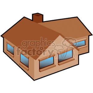 retro home homes house houses real estate  HOUSE02.gif Clip Art Places Buildings brown 3d