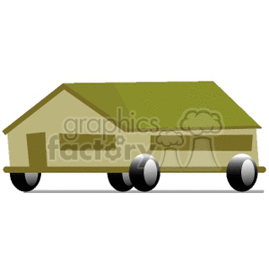   home homes house houses real estate mobile  MOBILEHOME01.gif Clip Art Places Buildings 