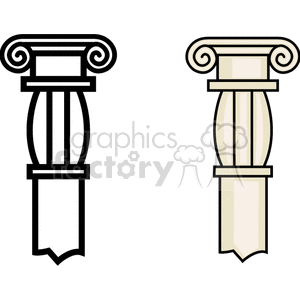   pillar column columns pillars  PAC0101.gif Clip Art Places Buildings 