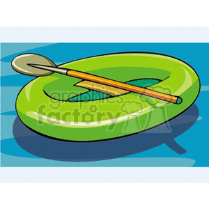 inflatable rubber raft clipart.