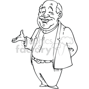 black and white priest clipart. Commercial use image # 164707