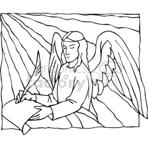  christian religion religious angel angels lds   Christian_ss_bw_121 Clip Art Religion Christian 