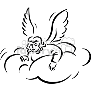  christian religion religious angel angels lds   Christian_ss_bw_156 Clip Art Religion Christian 