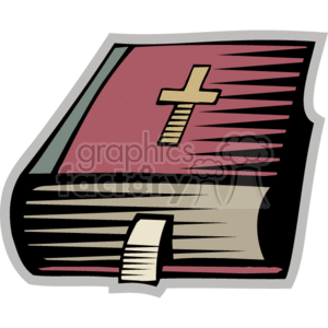 Big closed bible clipart. Commercial use image # 164992