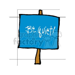   sign signs be quiet  bquiet.gif Clip Art Signs-Symbols 