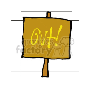 out clipart. Commercial use image # 166813