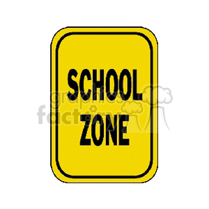 school zone sign clipart. Commercial use image # 166841