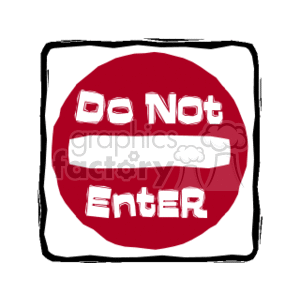 do_not_enter clipart. Royalty-free image # 167336