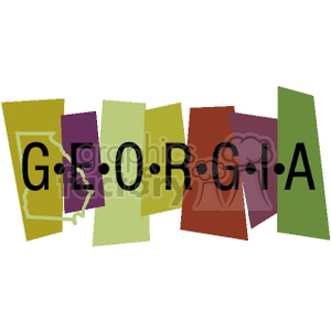 Georgia USA banner clipart. Royalty-free image # 167561