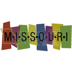 Missouri USA banner clipart. Commercial use image # 167576