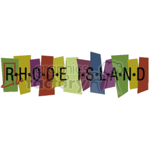 Rhode Island Banner clipart. Commercial use image # 167590