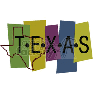 Texas Banner clipart. Royalty-free image # 167593