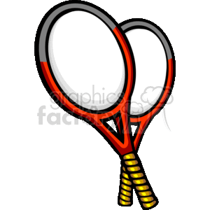Tennis rackets clipart. Commercial use image # 167762