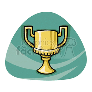cartoon trophy clipart. Royalty-free image # 167928