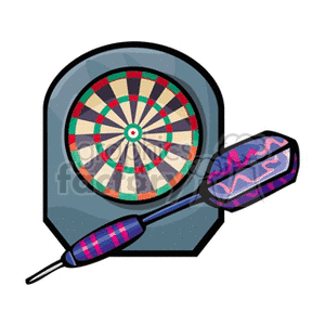   dart darts target targets board boards Clip Art Sports 